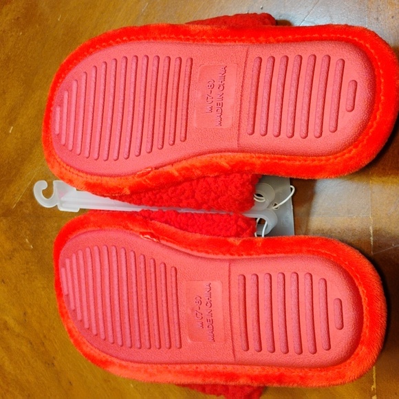 Wondershop Women's Cozy Fleece Christmas Slippers Merry & Bright Size Medium 7/8 - Picture 3 of 4